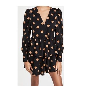NWT En Saison Dot Print Mini Dress